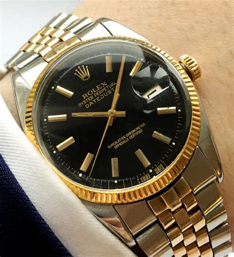 rolex datejust gold jubilee on wrist|vintage Rolex Datejust 36mm.